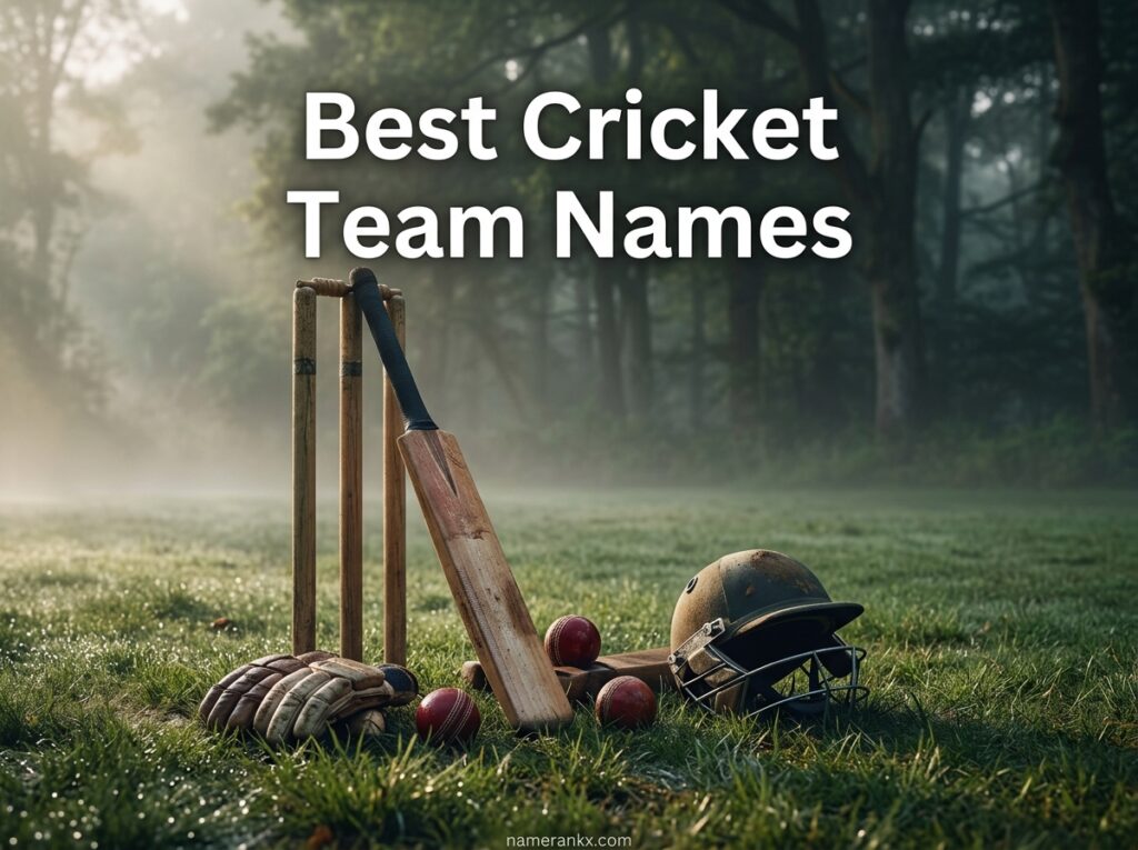 Best Cricket Team Names