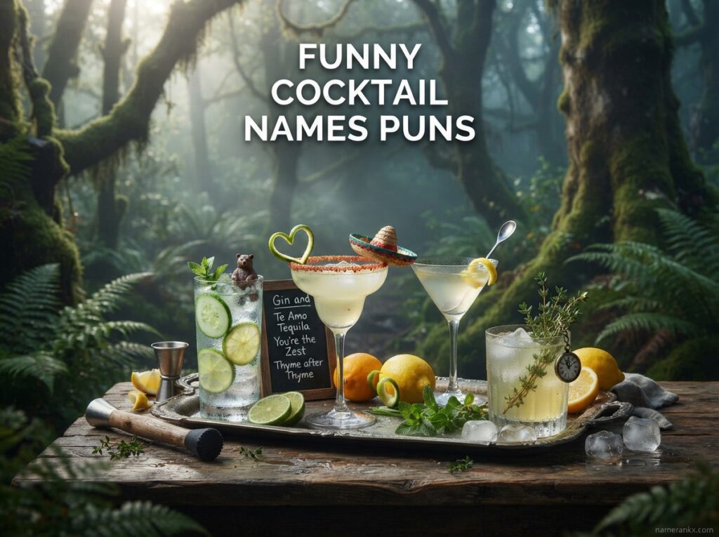 Funny Cocktail Names Puns