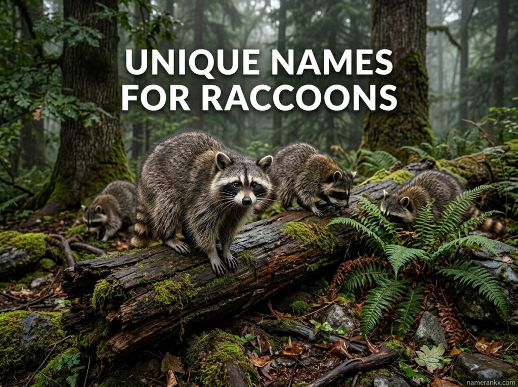 Unique Names For Raccoons