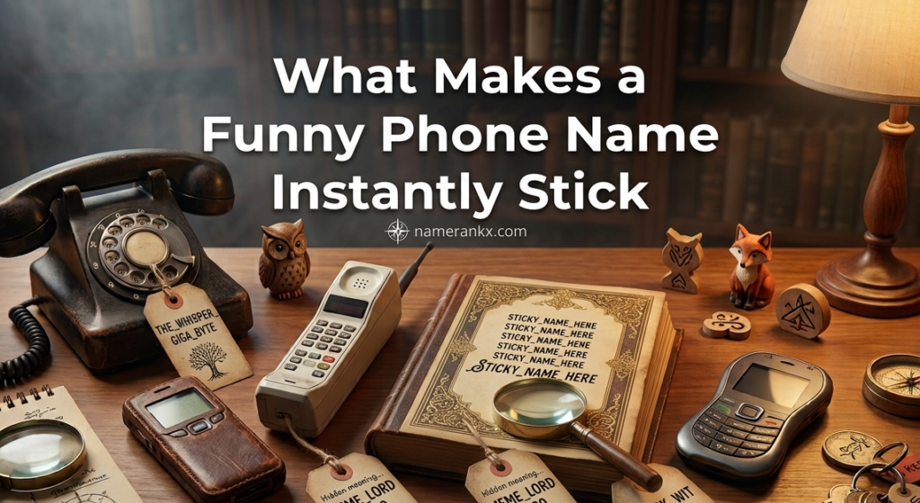 What Makes a Funny Phone Name Instantly Stick