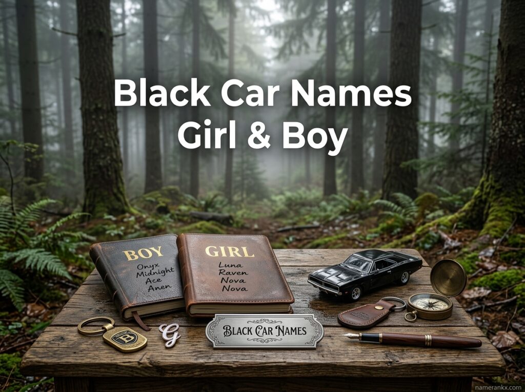 Black Car Names girl & Boy