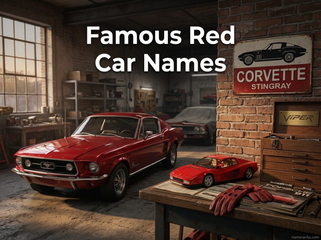 Famous Red Car Names