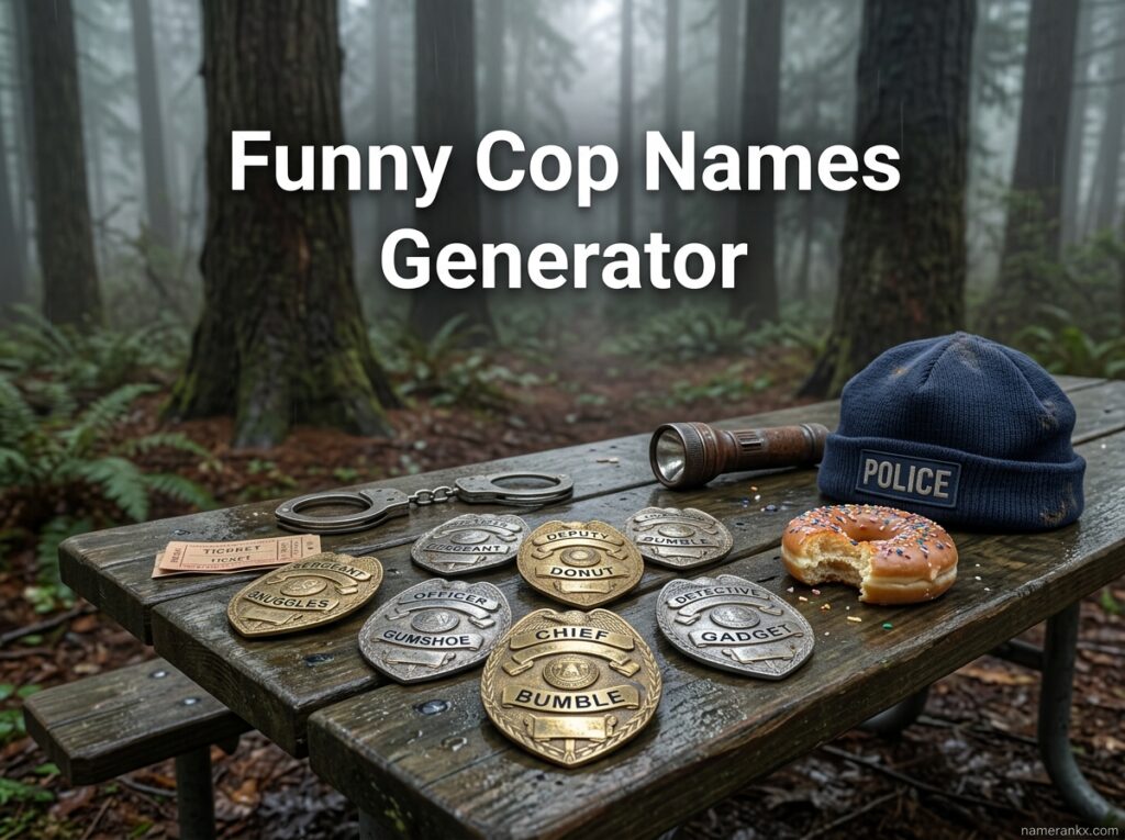Funny Cop Names Generator