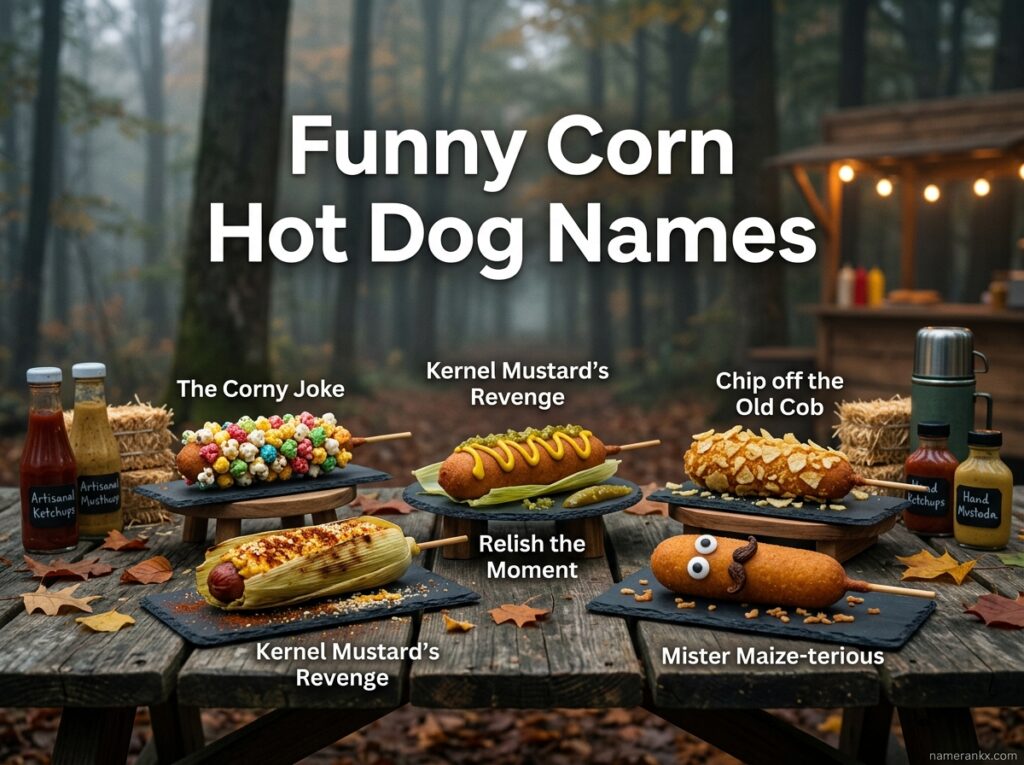 Funny Corn Hot Dog Names