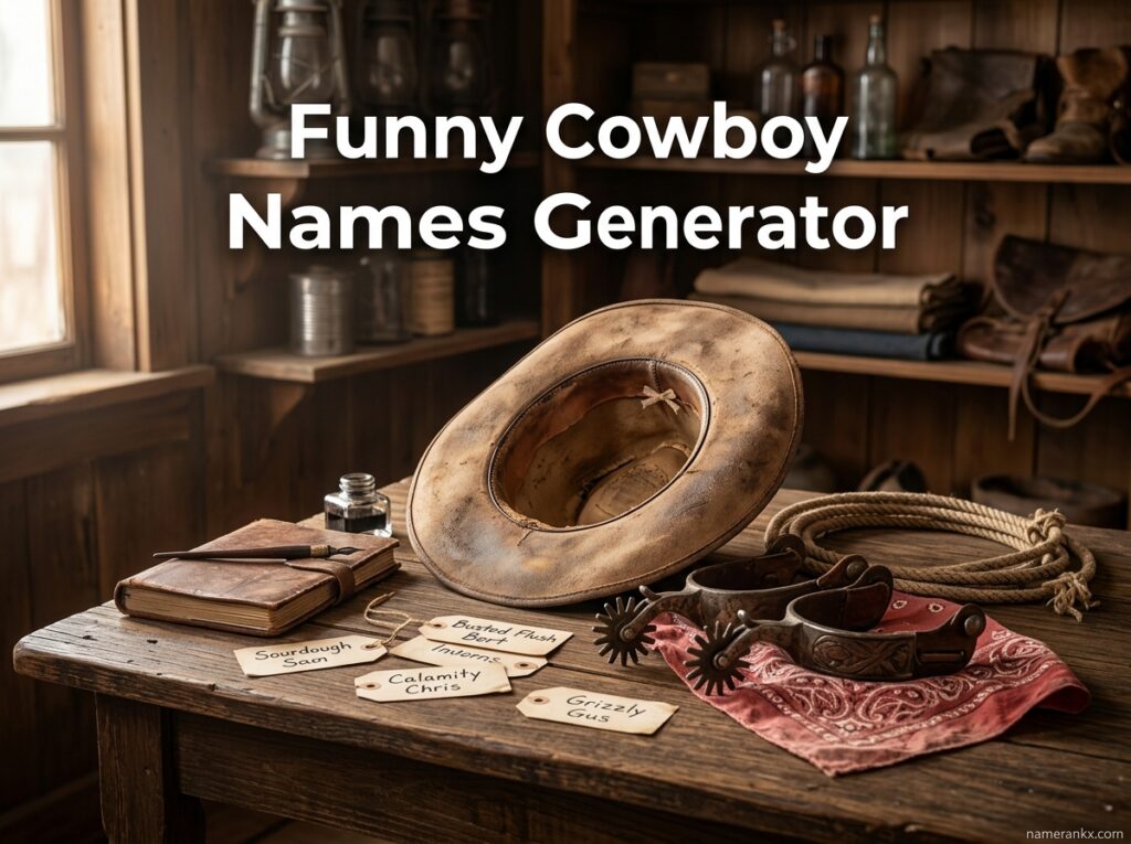 Funny Cowboy Names Generator