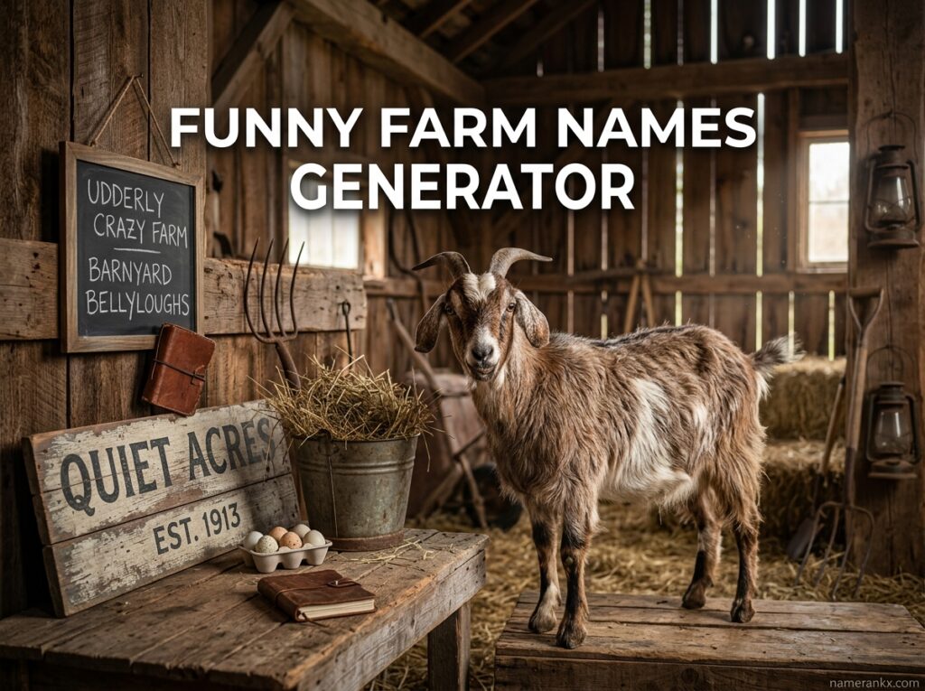 Funny Farm Names Generator