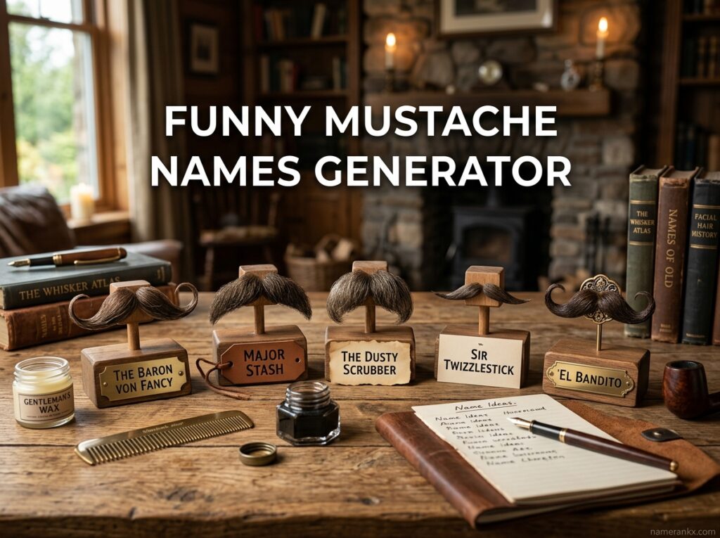 Funny Mustache Names Generator