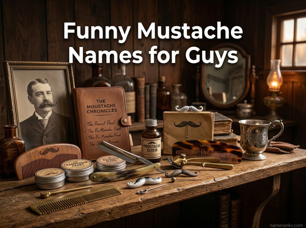 Funny Mustache Names for Guys
