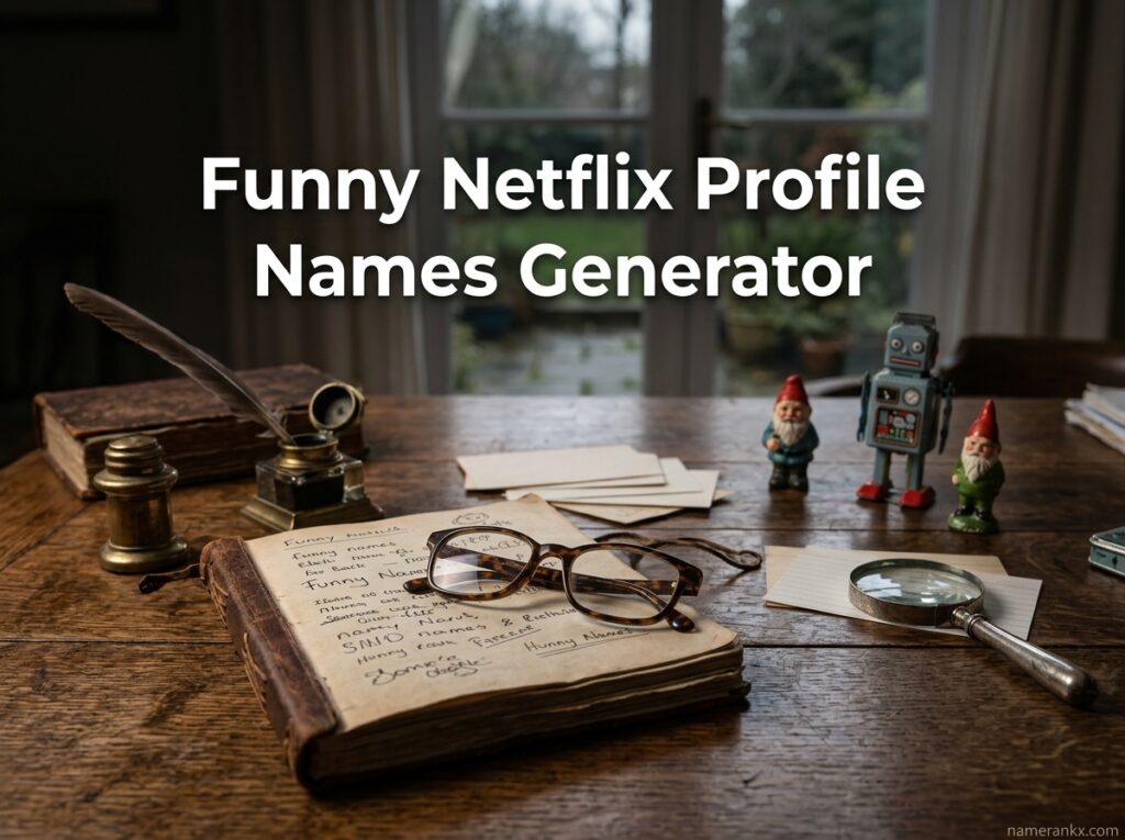 Funny Netflix Profile Names Generator