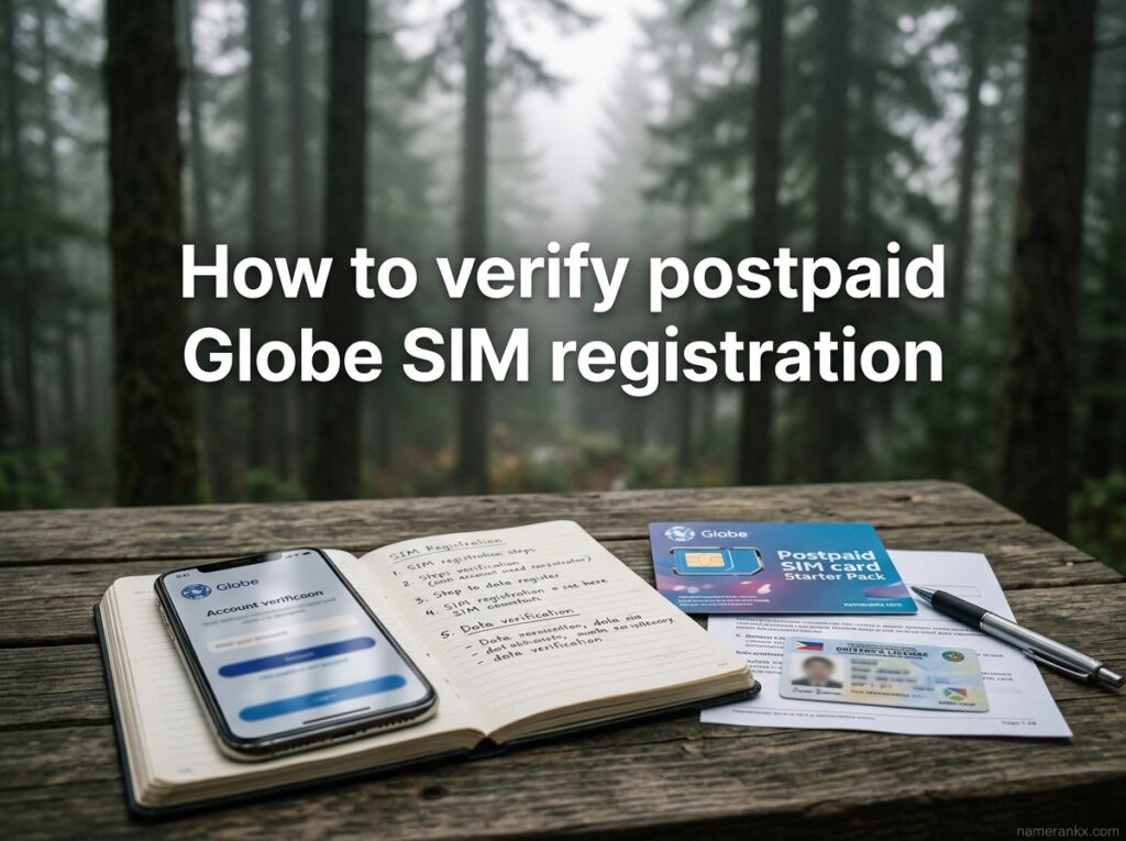 How to verify postpaid Globe SIM registration