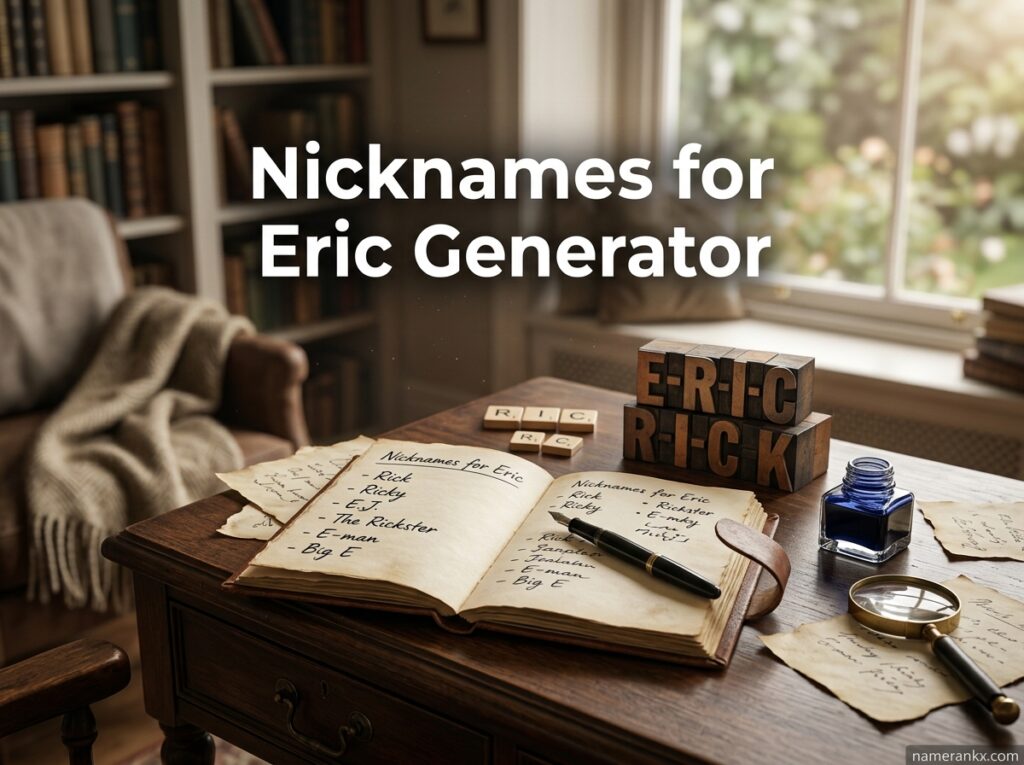 Nicknames for Eric Generator