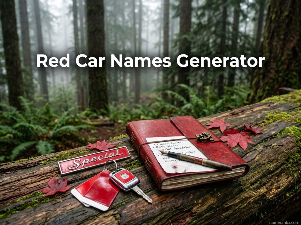 Red Car Names Generator