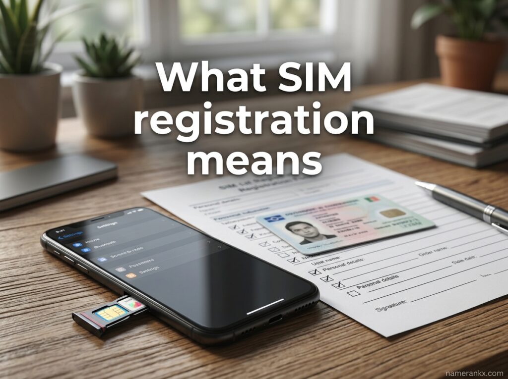 What SIM registration means