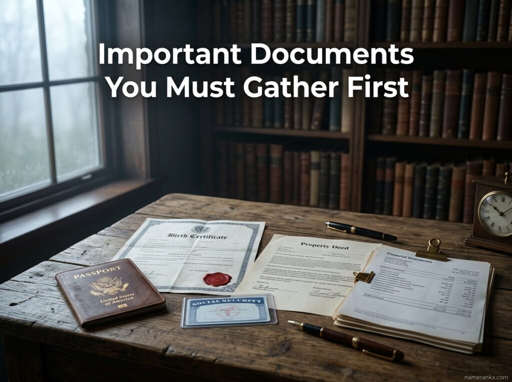 Important Documents You Must Gather First