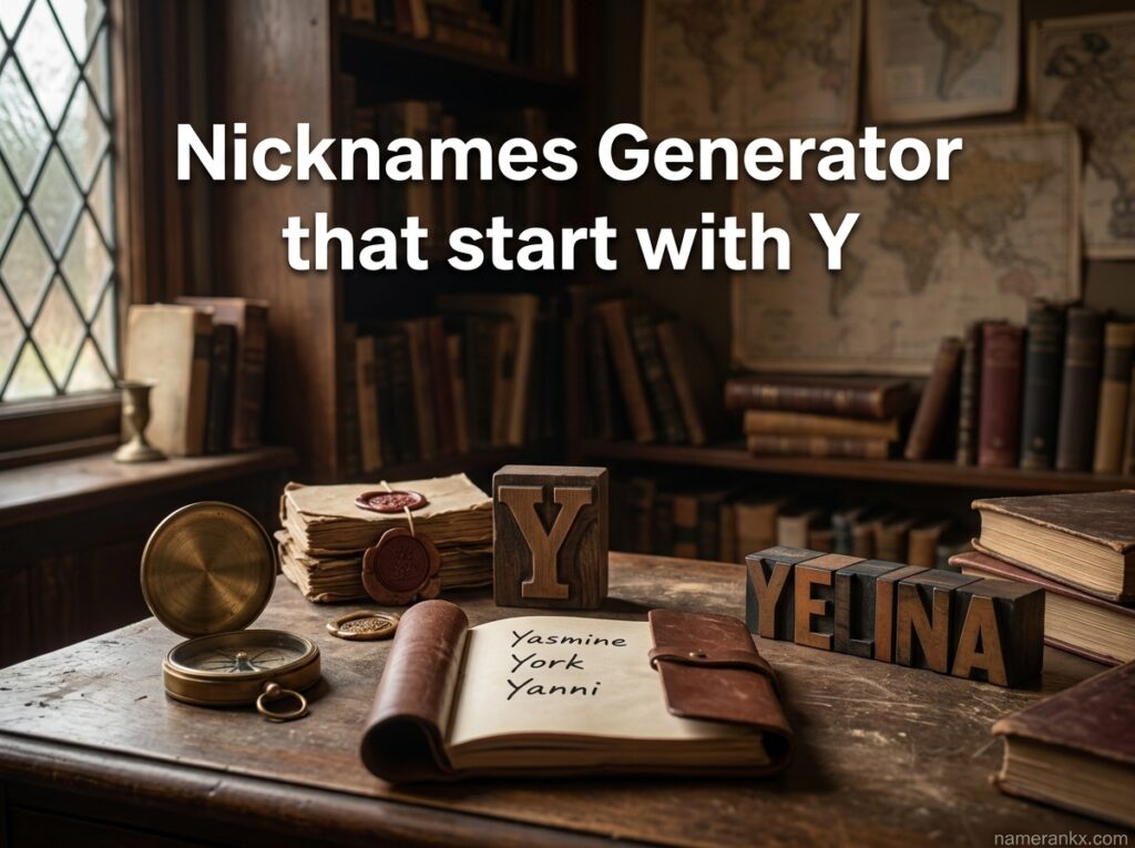 Nicknames Generator that start with Y