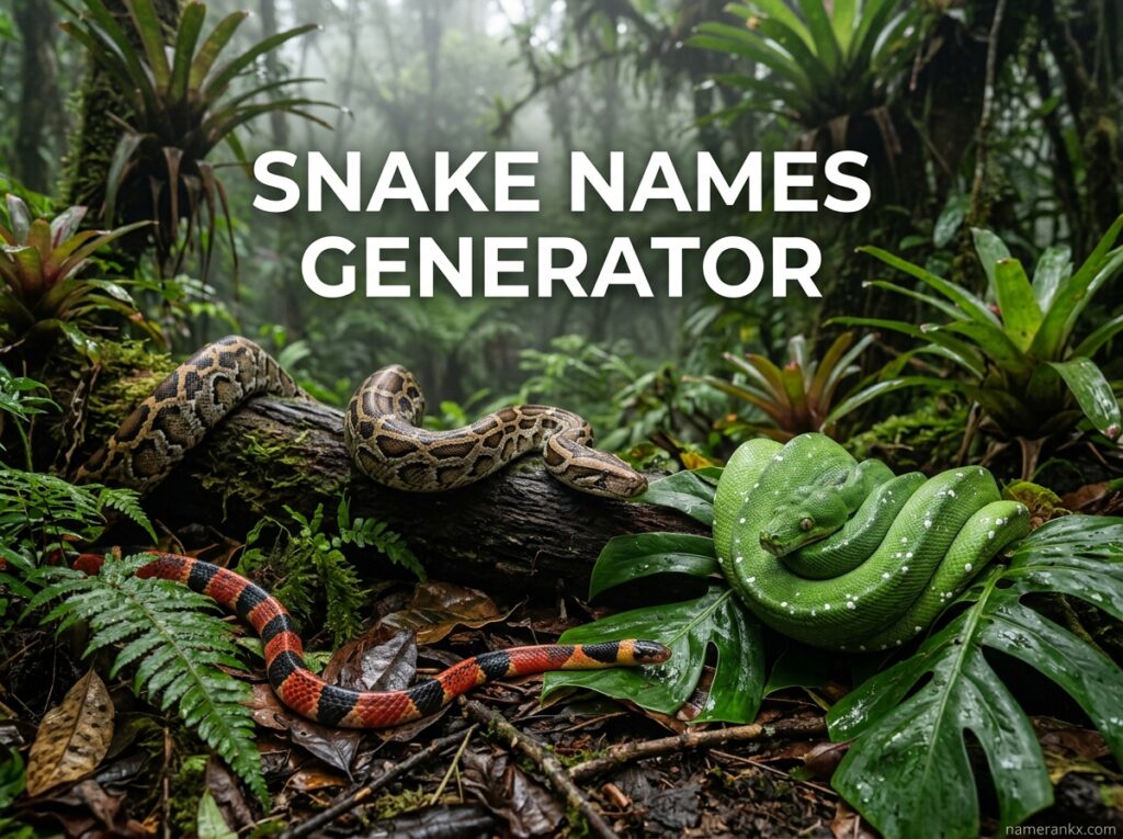 Snake Names Generator