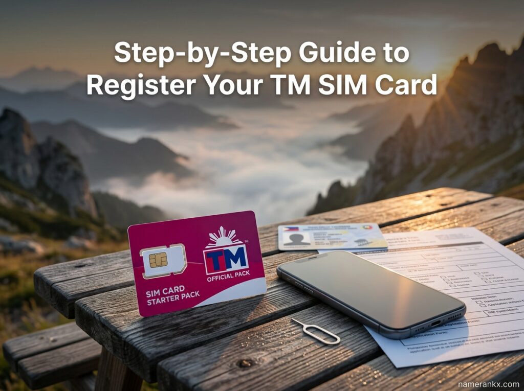 Step-by-Step Guide to Register Your TM SIM Card