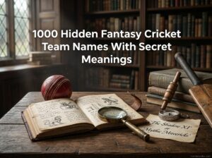 1000 Hidden Fantasy Cricket Team Names With Secret Meanings